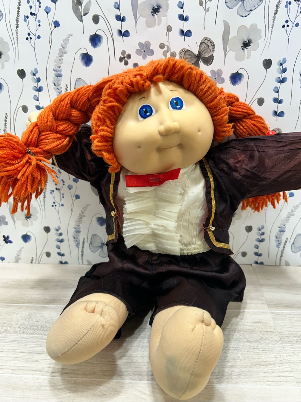 Vintage 1980s Cabbage Patch Kids Coleco Doll Red Braids